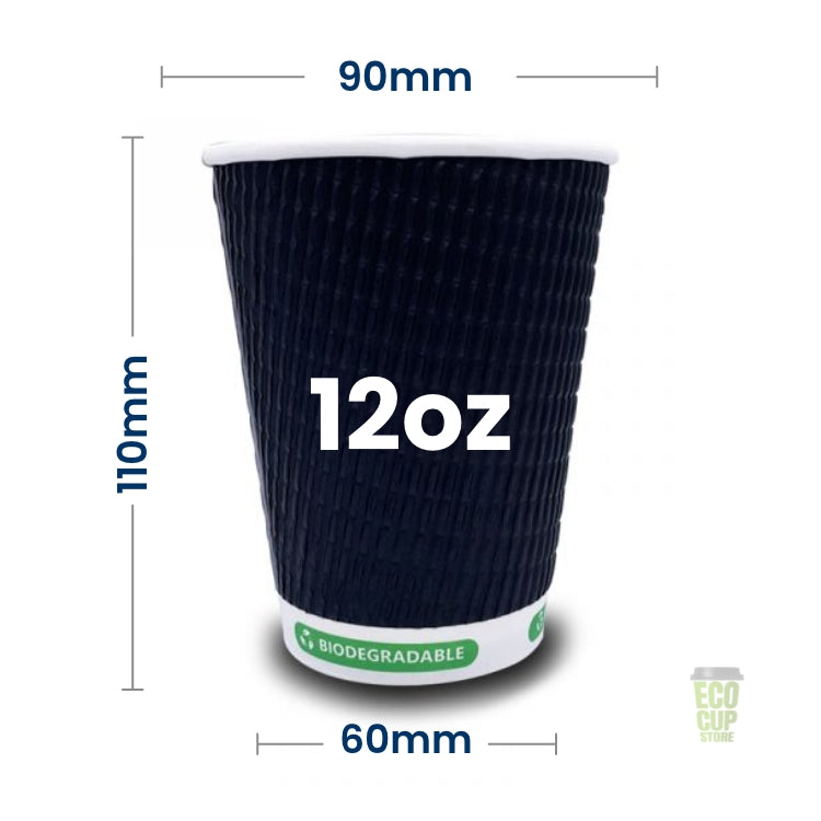 Bio Triple Black Ripple Cups