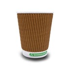 Bio Triple Kraft Ripple Cups