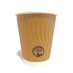 Embossed Bio Kraft Ripple Cups