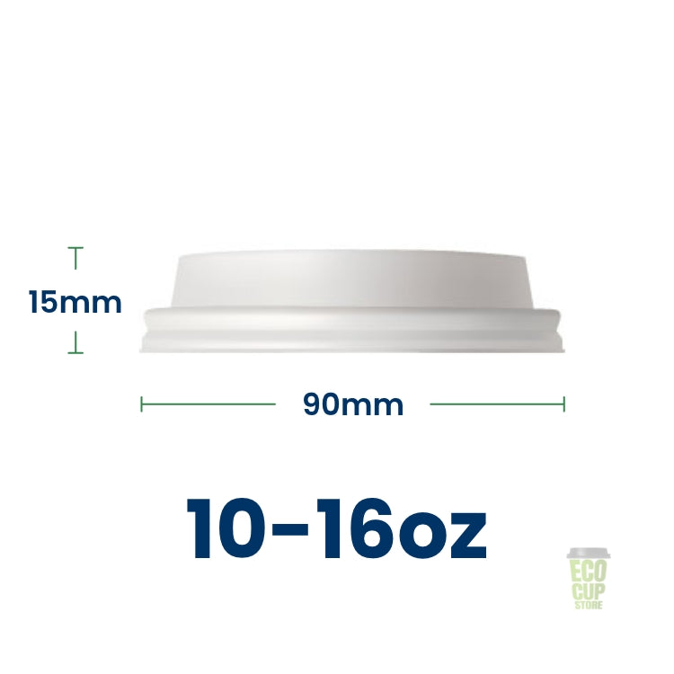 Ingeo White CPLA Compostable Lids 90mm