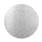 Round Silver Cake Cards