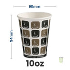 Mocha Hot Single Wall Cups