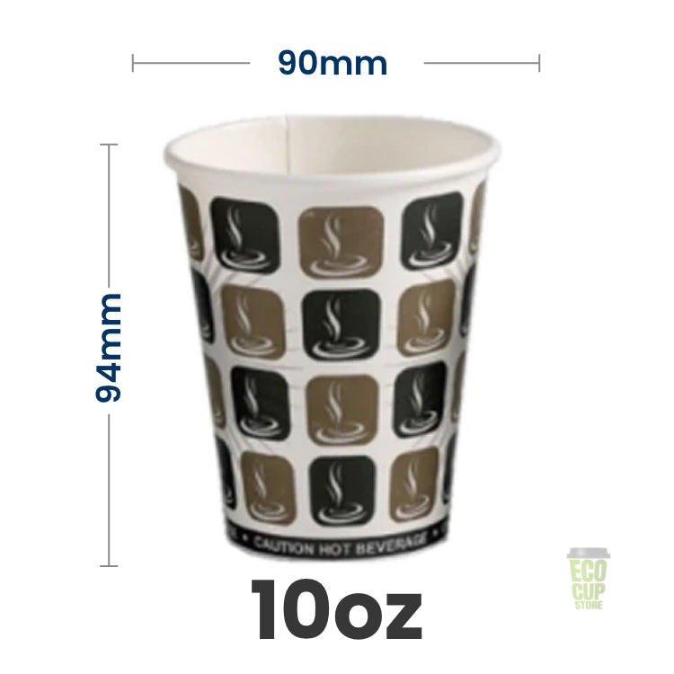 Mocha Hot Single Wall Cups