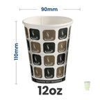 Mocha Hot Single Wall Cups