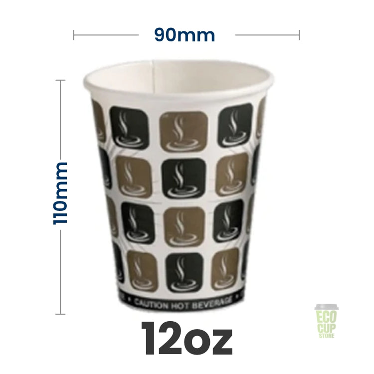 Mocha Hot Single Wall Cups