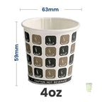 Mocha Hot Single Wall Cups