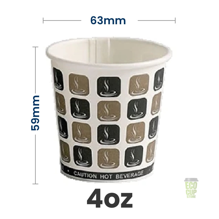 Mocha Hot Single Wall Cups
