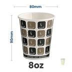 Mocha Hot Single Wall Cups