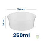 Clear Microwavable Round Container