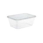 Clear Microwavable Rectangular Container