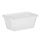 Clear HD Microwavable Rectangular Container