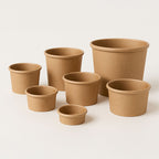 Kraft Paper Portion Pots & Lids