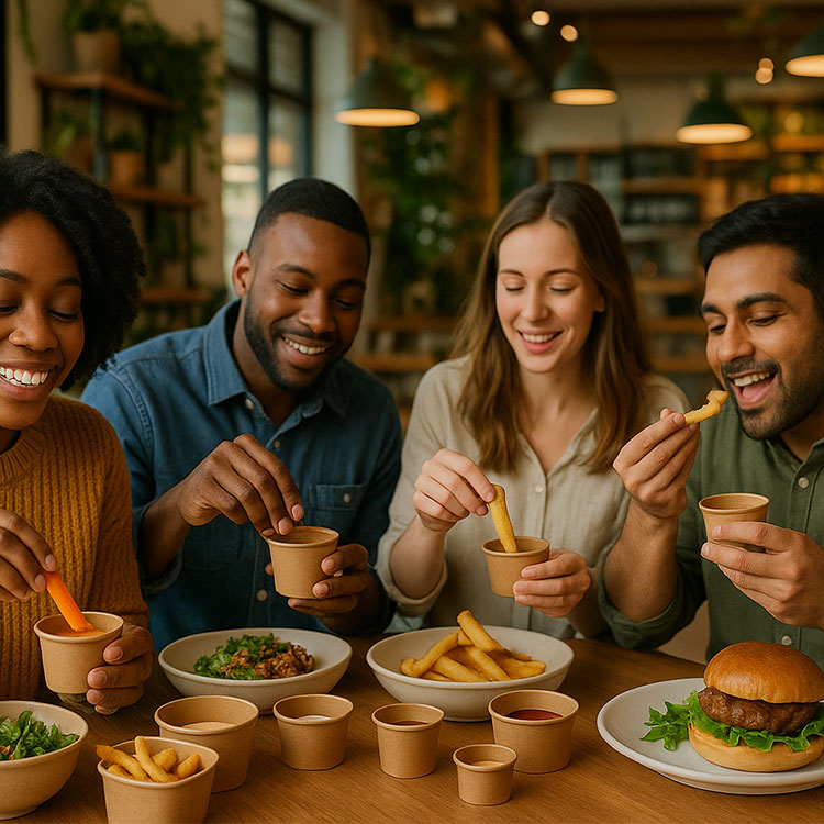 Kraft Paper Portion Pots & Lids