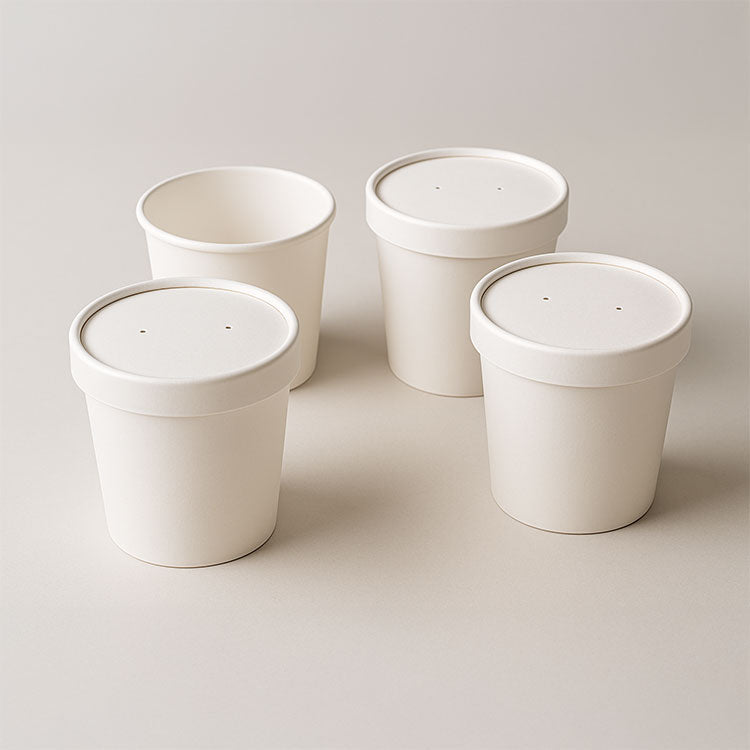 White Heavy Duty Containers – Eco Cup Store