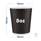 Black Double Wall Cups