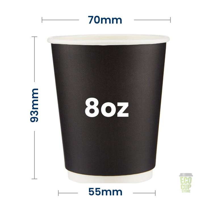 Black Double Wall Cups