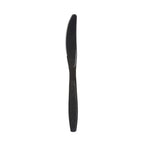 Reusable Black Plastic Cutlery