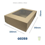 Hinged Kraft Platter Boxes