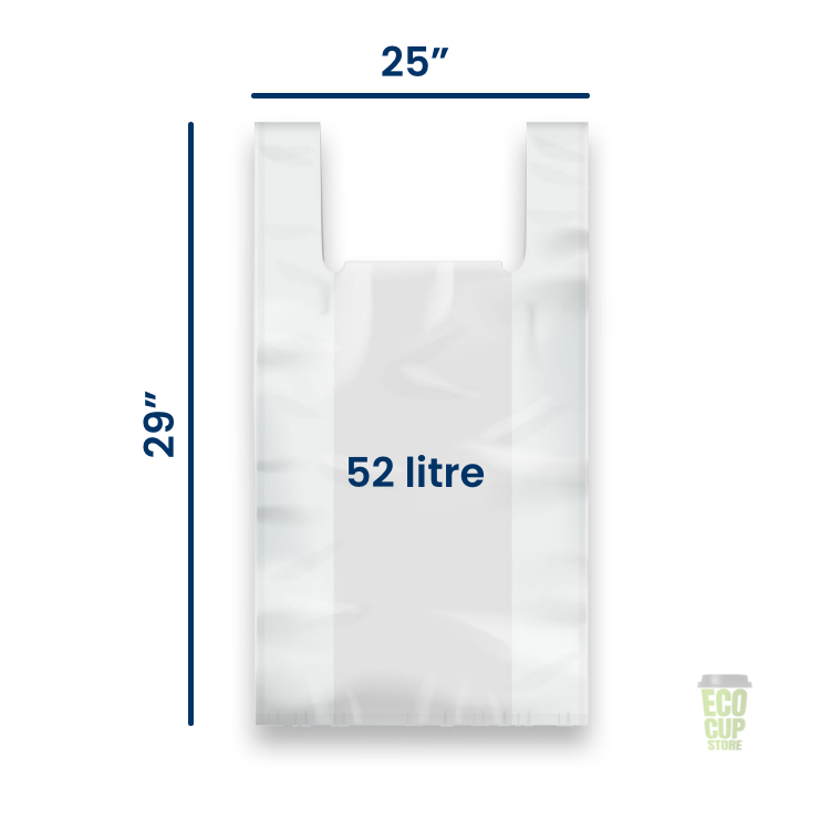 XXL Large White 25mu Vest Carrier - Giant