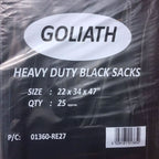 XL Heavy Duty Black Compactor Sacks