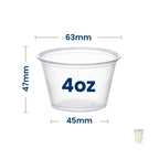 Heavy duty portion cups (lids included)