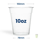CE Plastic Recyclable Half Pint Cups