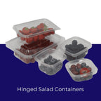 Hinged Salad Containers