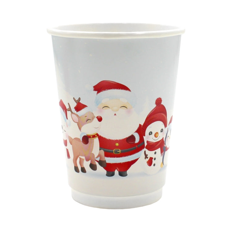 "Ho Ho Ho" White Double Wall Christmas Cups