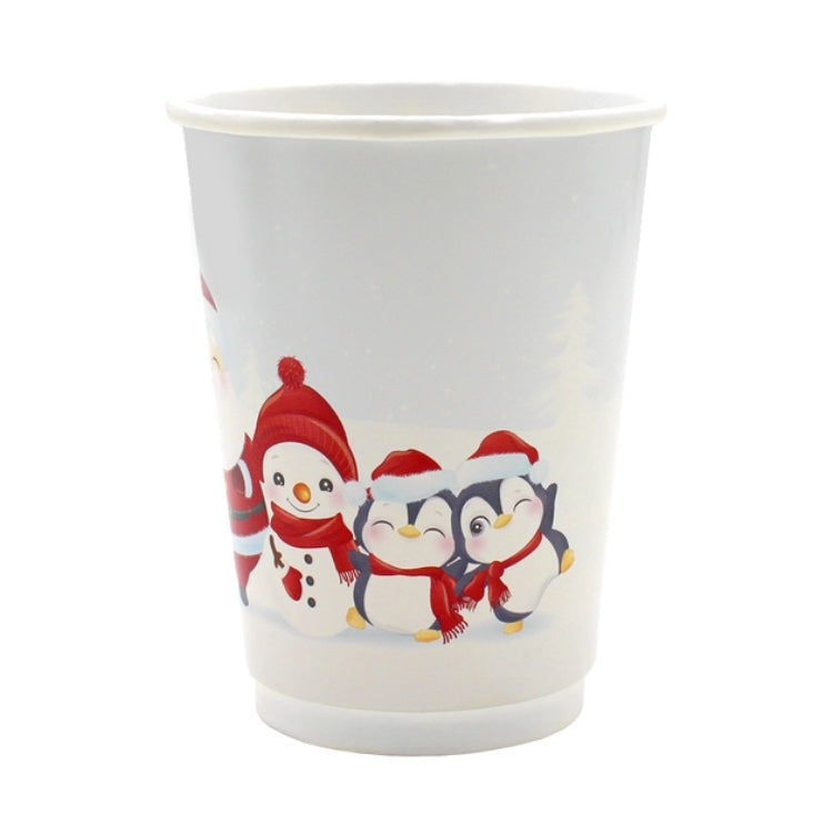"Ho Ho Ho" White Double Wall Christmas Cups