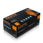Aurelia Ignite Orange Diamond Textured Powder Free Nitrile Gloves