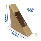 Kraft Window Sandwich Wedges