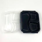 Black Base 3-Compartment Deep HD Container