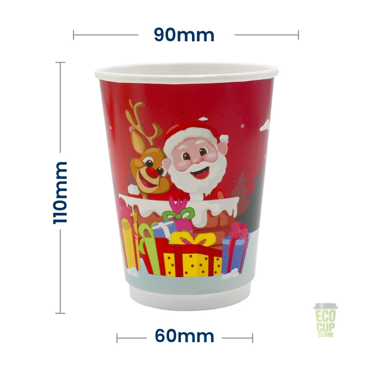 "Merry Christmas" Red Double Wall Christmas Cups