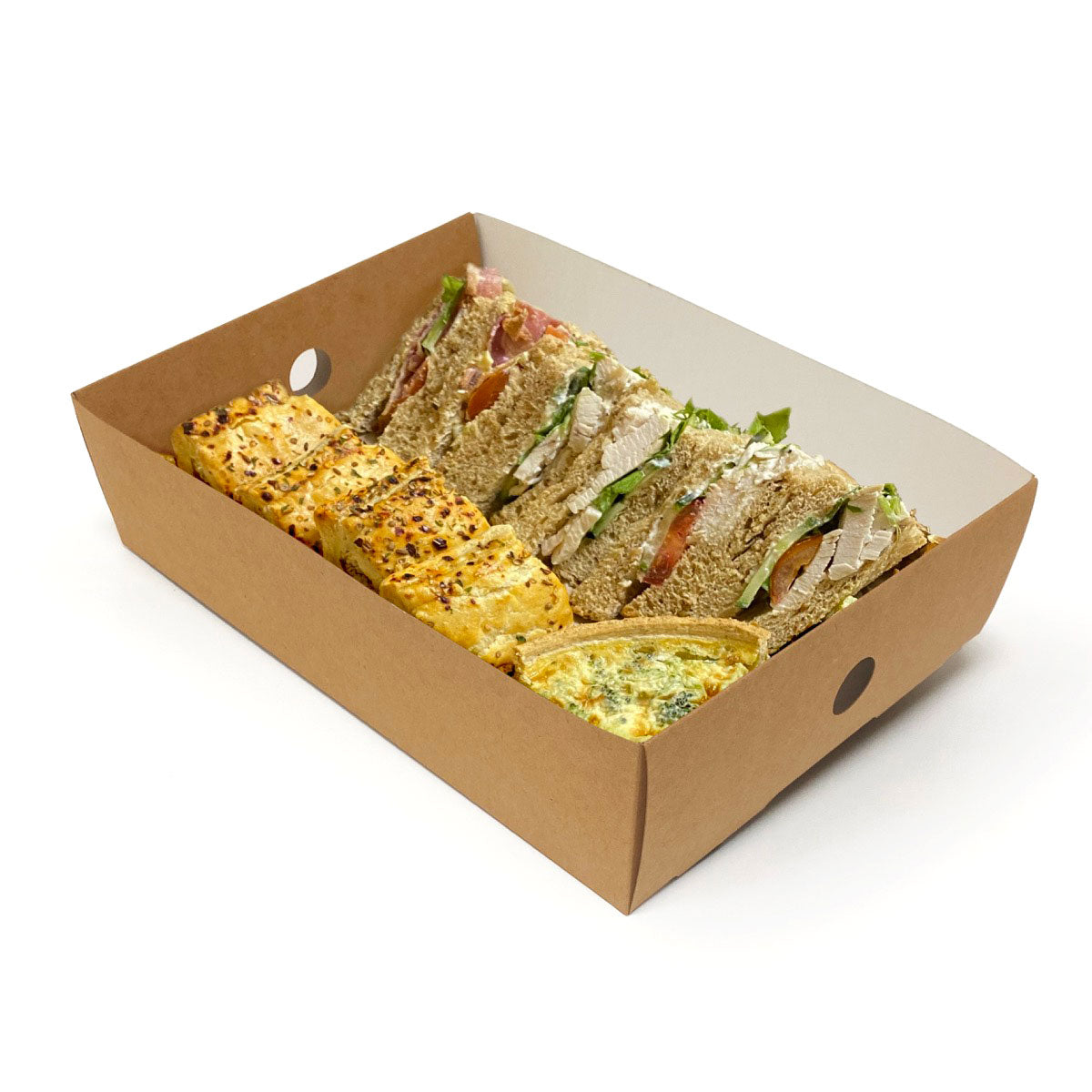Kraft Platter Half Tray Insert