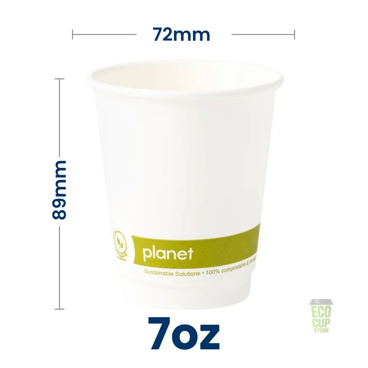 Single Wall ‘Planet’ PLA White Paper Cup