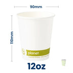Single Wall ‘Planet’ PLA White Paper Cup