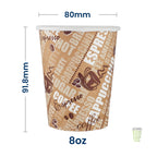 Brown Bean Single Wall Cups