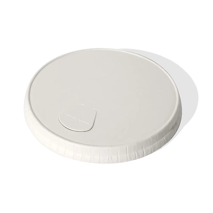 White Paper Sip Thru Lids