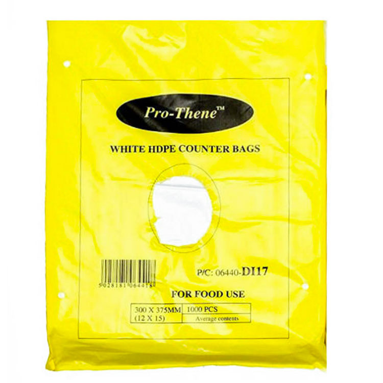 White Pro-Thene  Counter Bags