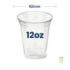 Clear Squat rPET cold cups