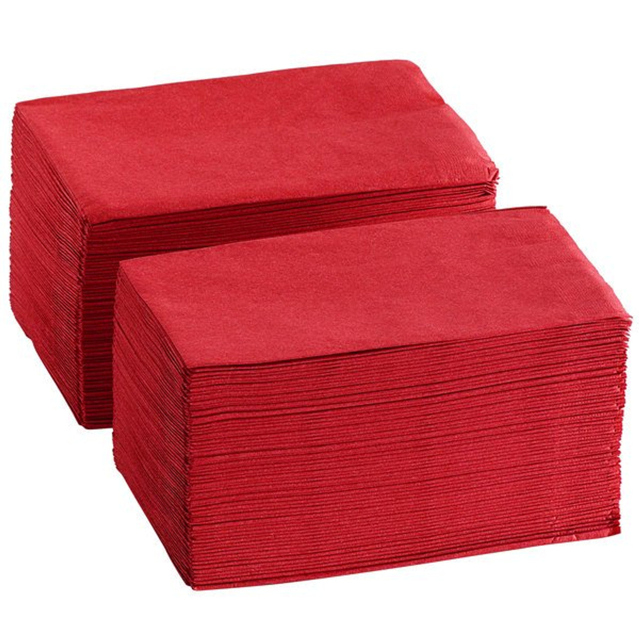 Red 1/8 Fold Napkins 2-Ply