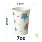 Star/Ball Design Cold Drink Paper Cup