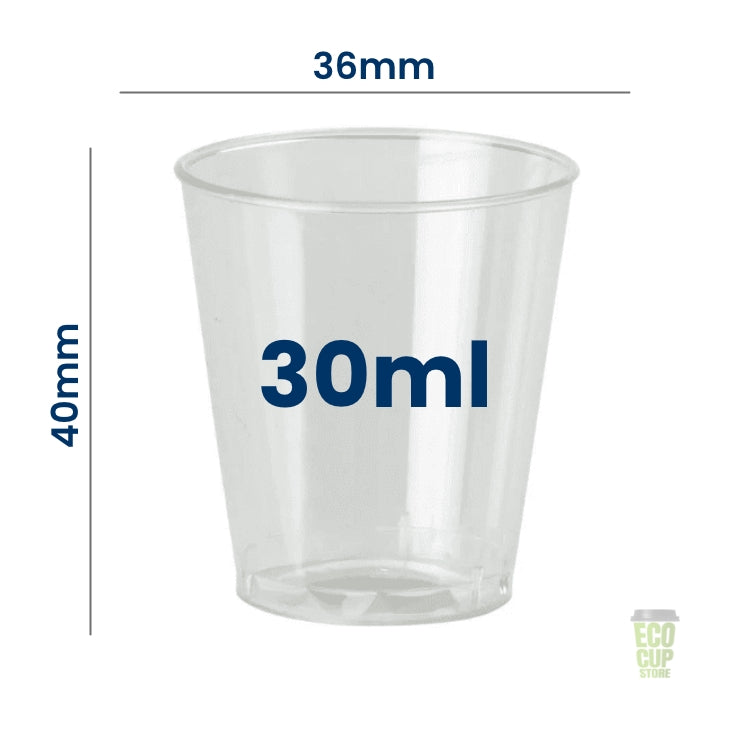 CE Plastic Recyclable Shot Glasses