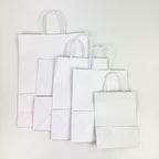 White paper bag with Twisted Handles