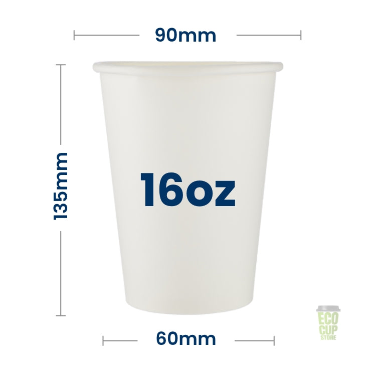 White Single Wall Cups