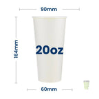 White Single Wall Cups