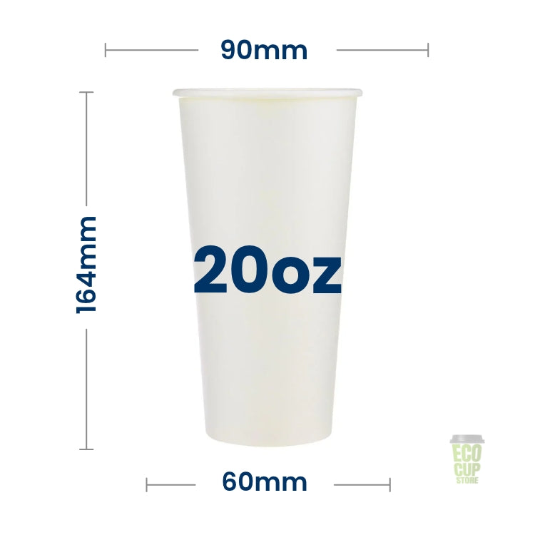 White Single Wall Cups