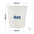 White Single Wall Cups