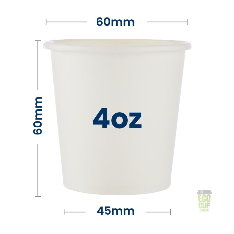 White Single Wall Cups