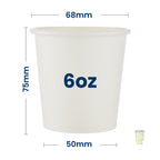 White Single Wall Cups